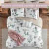 Madison Park Zennia Farmhouse Comforter Set with Throw-Blanket, Floral Print on Seersucker Textures, All Season Bedding, Matching Shams, Toss Pillows, King/Cal King(104″x92″), Blue 7 Piece(Zennia Taupe/Blush)