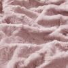 Madison Park Zuri Soft Plush Luxury Oversized Faux Fur Throw Animal Stripes Design, Faux Mink On The Reverse, Modern All Seasons Blanket for Bed, Sofa Couch, Office, Sand, 60×70″(Blush)