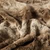 Madison Park Zuri Soft Plush Luxury Oversized Faux Fur Throw Animal Stripes Design, Faux Mink On The Reverse, Modern All Seasons Blanket for Bed, Sofa Couch, Office, Sand, 60×70″(Tan)