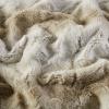 Madison Park Zuri Soft Plush Luxury Oversized Faux Fur Throw Animal Stripes Design, Faux Mink On The Reverse, Modern All Seasons Blanket for Bed, Sofa Couch, Office, Sand, 60×70″(Sand)