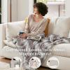 Madison Park Zuri Soft Plush Luxury Oversized Faux Fur Throw Animal Stripes Design, Faux Mink On The Reverse, Modern All Seasons Blanket for Bed, Sofa Couch, Office, Sand, 60×70″(Grey)