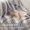 Madison Park Zuri Soft Plush Luxury Oversized Faux Fur Throw Animal Stripes Design, Faux Mink On The Reverse, Modern All Seasons Blanket for Bed, Sofa Couch, Office, Sand, 60×70″(Grey)