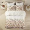 Madison Park Cotton Blend Duvet Set Beautiful Floral Design, All Season, Breathable Comforter Cover Bedding Set, Matching Shams, Full/Queen(90″x90″), Blush 3 Piece(Mariana Multicolor)