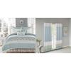 Madison Park Dawn Cotton Comforter Set Amherst Curtain(Dawn Shabby Chic  Blue)
