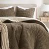 Madison Park Ellis Cable Knit Comforter Set – Soft Fluffy Chenille with Sherpa Reverse, Cozy Sweater-Inspired Texture, Oeko-Tex Certified,King, Ivory(Brown)
