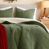 Madison Park Ellis Cable Knit Comforter Set – Soft Fluffy Chenille with Sherpa Reverse, Cozy Sweater-Inspired Texture, Oeko-Tex Certified,King, Ivory(Olive)