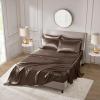 Madison Park Essentials Queen Free Luxurious 6 Piece Sheet Set MPE20-769(Chocolate)
