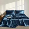 Madison Park Essentials Queen Free Luxurious 6 Piece Sheet Set MPE20-769(Midnight Blue)