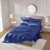 Madison Park Essentials Queen Free Luxurious 6 Piece Sheet Set MPE20-769(Navy)