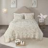 Madison Park Laetitia Lightweight 100% Cotton Quilt Set, Breathable Chenille Tufted, Shabby Chic Boho Medallion Design, Sham, Floral Taupe w/ Tassels, Full/Queen-2 Piece(Laetitia Taupe Coverlet)