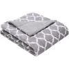 Madison Park Ogee Lightweight Throw Blanket Premium Microlight Design Spread, Oversize, Ultra Soft, Cozy Living Room Couch, Sofa, Bed, 60″x70″ Grey Plush Throw(Grey Filled Throw)