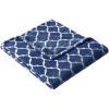 Madison Park Ogee Lightweight Throw Blanket Premium Microlight Design Spread, Oversize, Ultra Soft, Cozy Living Room Couch, Sofa, Bed, 60″x70″ Grey Plush Throw(Indigo Plush Throw)