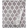 Madison Park Ogee Lightweight Throw Blanket Premium Microlight Design Spread, Oversize, Ultra Soft, Cozy Living Room Couch, Sofa, Bed, 60″x70″ Grey Plush Throw(Grey Plush Throw)