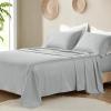 Madison Park Organic Cotton Sheet Soft & Breathable 300TC Cotton Sheets, Elastic Deep Pocket Sheet Set Fits Up to 18″ Mattress, All Seasons, Lightweight, 100% Cotton Bed Sheets, Queen Taupe 4 Piece(Grey)