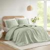 Madison Park Queen Bedspread Oversized Chenille Floral Bespread with Fringes, Bedding Set Cozy Quilt, All Season Lightweight Soft Bedspread, Willow, Queen Sage 3 Piece(Sage)
