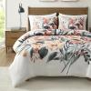 Madison Park Queen Duvet Cover Set, Floral Duvet Cover for Queen Size Bed Natural & Soft Cotton, Modern Shabby Chic All Season Queen Bedding Cover, Shams, Dahlia, Full/Queen, Peach/Off-White 3 Piece(Peach/Off-white)