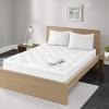 Madison Park Queen Mattress Protector Pad Waterproof Bed Cover, Breathable 300TC Sateen Cotton, Diamond Quilted Topper, Quiet Nights, Fitted Pocket Fits Up to 18 Inch, Machine Washable, White(Twin XL)