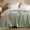 Madison Park Queen Size Blanket, 70% Rayon Bamboo-Based, 30% Cotton, Breathable for Hot Sleepers Menopause, Ultra Soft and Snag-Resistant, Summer Blanket for Bed or Couch, Queen 90″x90″ Sage Green(Sage Green)