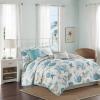 Madison Park Quilt Set Cottage Coastal Design, Starfish Print – All Season, Coverlet Bedspread Lightweight Bedding Layer, Shams, Toss Pillows, Full/Queen(90″x90″), Bayside Blue/Ivory 6 Piece(Aqua Multi)