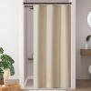 Madison Park Shower Curtain Waffle Weave, Vibrant Dyed, Waffle Shower Curtain 3M Scotchgard Moisture Management, Farmhouse Long Shower Curtains for Bathroom, Long: 72×78 White(Solid Beige)