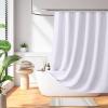 Madison Park Shower Curtain Waffle Weave, Vibrant Dyed, Waffle Shower Curtain 3M Scotchgard Moisture Management, Farmhouse Long Shower Curtains for Bathroom, Long: 72×78 White(Solid White)