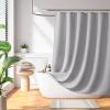 Madison Park Shower Curtain Waffle Weave, Vibrant Dyed, Waffle Shower Curtain 3M Scotchgard Moisture Management, Farmhouse Long Shower Curtains for Bathroom, Long: 72×78 White(Solid Grey)