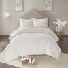 Madison Park Tufted Chenille Cotton Comforter, All Season Bedding Set, Matching Shams, Viola, Damask Off White King/Cal King(104″x92″) 3 Piece(Floral Off White)