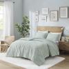 Madison Park Ultra Soft Luxury Premium Plush Comforter Mini Modern All Season Down Alternative Bedding Set with Matching Sham, King, Ivory(Aqua)