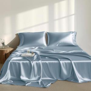 Madison Park Essentials Queen Free Luxurious 6 Piece Sheet Set MPE20-769(Blue)