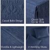 Madison Park Quebec Split Corner Quilted Bedspread Classic Traditional Design All Season, Lightweight, Bedding Set, Matching Shams, Queen, Damask Quilted Cream 3 Piece(Navy)