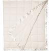 Madison Park Cambria Down Alternative Blanket, Premium 3M Scotchgard Moisture Wicking Treatment, Lightweight and Soft Bed Cover For Summer with Satin Trim, Oversized King Taupe(Ivory)