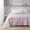 Madison Park Cambria Down Alternative Blanket, Premium 3M Scotchgard Moisture Wicking Treatment, Lightweight and Soft Bed Cover For Summer with Satin Trim, Oversized King Taupe(Lilac)