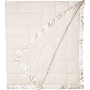 Madison Park Cambria Down Alternative Blanket, Premium 3M Scotchgard Moisture Wicking Treatment, Lightweight and Soft Bed Cover For Summer with Satin Trim, Oversized King Taupe(Ivory)