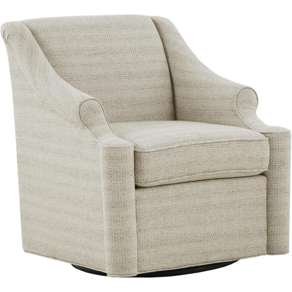 imageMadison Park Swivel Glider Chair For Living Room High Back Bedroom Lounge Foam Seat Cushion Upholstered Nursery Furniture Metal Base Fully Assembled GreyJustin