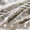 Madison Park Queen Duvet Cover Set, Boho Duvet Cover with Chenille Trims, All Seasons, Microfiber Bedding, Pillow & Shams, Ibiza, Black/Ivory 4 Piece(Black/Ivory)