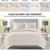 Madison Park Linnette Reversible Quilt Set – All Season Breathable Coverlet, Lightweight Cozy Bedding Layers, Matching Shams, Full/Queen(90″x90″), Geometric Cream 3 Piece(Geometric Cream)