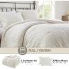 Madison Park Medallion Comforter Set for King Size Bed, Woven Tufted Bedding, All Season & Lightweight King Bed Set with Shams, Shabby Chic Cottage, Orly, Ivory 3 Piece(Ivory)