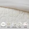 Madison Park Medallion Comforter Set for King Size Bed, Woven Tufted Bedding, All Season & Lightweight King Bed Set with Shams, Shabby Chic Cottage, Orly, Ivory 3 Piece(Ivory)