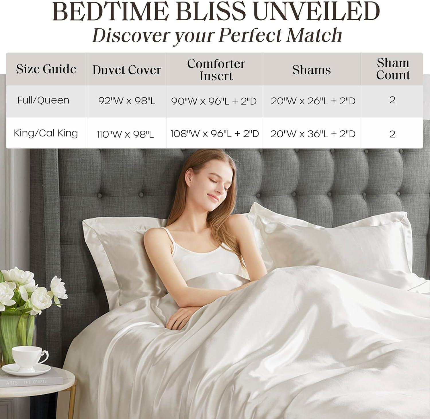 imageMadison Park Queen Satin Comforter Set Luxuriously Smooth on Hair amp Skin Lustrous Silky Comforters Queen Size All Season Satin Luxury Bedding Set Queen Shams FullQueen Grey 4 PieceIvory