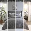 Madison Park Arctic Comforter Set Faux Fur Checkboard Textured Design – Down Alternative Ultra Soft, Winter Cozy and Warm Bedding, King/Cal King, Grey(Grey)