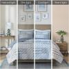 Madison Park Quilt Bedding Set, Jacquard Woven Patchwork Coverlet, Farmhouse, All Season Lightweight, Classic & Cozy Diamond Stitched Design Cover, Matching Shams, Graham Full/Queen Blue 3 Piece(Blue)