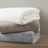 Madison Park Reversible Faux Fur Throw Blanket for Winter, Premium Warm Fuzzy Cover, Luxuriously Soft Velvet Texture Reverse, Cozy for Lounging on Couch, Sofa Ideal for Home Office, 50×60 Grey(Grey)