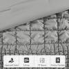 Madison Park King Comforter Set Ruched King Bedding Set, Elastic Embroidery Comforters Queen Size, All Season, Microfiber King Size Comforters, Matching Shams, Evelyn, King/Cal King, Grey 3 Piece(Grey)