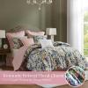 Madison Park Cal King Comforter Set Cotton, Microfiber Reverse, Floral Reversible Comforters King Size Bed, All Season Bedding King Size Comforter, Shams, Pillows, Ophelia, Cal King Multi 8 Piece(Multicolor)