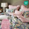 Madison Park Cal King Comforter Set Cotton, Microfiber Reverse, Floral Reversible Comforters King Size Bed, All Season Bedding King Size Comforter, Shams, Pillows, Ophelia, Cal King Multi 8 Piece(Multicolor)