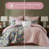 Madison Park Cal King Comforter Set Cotton, Microfiber Reverse, Floral Reversible Comforters King Size Bed, All Season Bedding King Size Comforter, Shams, Pillows, Ophelia, Cal King Multi 8 Piece(Multicolor)