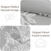 Madison Park King Comforter Set Floral Chenille Tufted Cotton Comforter for King Size Bed, Soft & Lightweight Down Alternative King Bedding Set, Shams, Veronica, King/Cal King Grey/White 3 Piece(Grey/White)