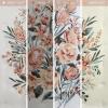 Madison Park King Comforter Set, Floral Comforter for King Size Bed, Modern Shabby Chic All Season Bedding Set, Shams, Dahlia, Peach/Off-White 3 Piece