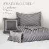 Madison Park King Comforter Set Raised Jacquard Texture Comforters King Size Bed, All Season Down Alternative Bedding King Size Comforter, Decorative Pillows, Matching Shams, Riva, King Beige 5 Piece(Grey)