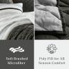 Madison Park Queen Comforter Set and Quilt Set, Boho Comforter for Queen Size Bed with Diamond Quilted Coverlet Set, All Season Queen Size Bedding, Matching Shams, Carolina, Full/Queen Black 7 Piece(Black)